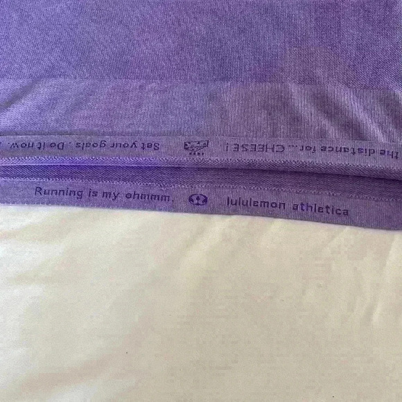Lululemon Run  Swiftly Tech Racerback Tank Purple ombre striped size 8 - Picture 5 of 7
